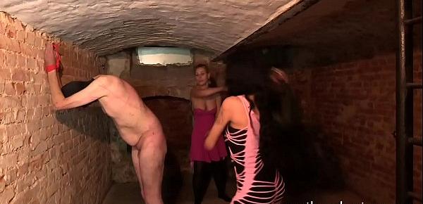  Not For The Faint-Hearted - Painful and Cruel Whipping In the Dungeon